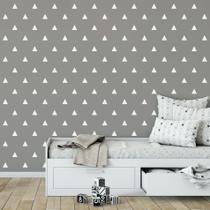 Adesivos de Parede Triângulos Brancos 168un Cobre 6m² Adesivos de Parede Triângulos Brancos 168un Cobre 6m²