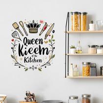 Adesivos de parede Utensílios de cozinha Crown Quote PVC 30x30cm