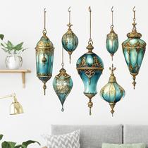 Adesivos de parede Vintage Lantern Retro Hanging Lights PVC