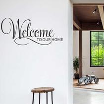 Adesivos de parede Welcome to Our Home Elegant Script Decalque Adesivos de parede Welcome to Our Home Elegant Script Decalque