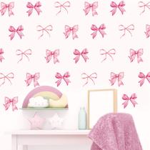 Adesivos de parede Whaline Pink Bow Knot Watercolor Girls Party Adesivos de parede Whaline Pink Bow Knot Watercolor Girls Party
