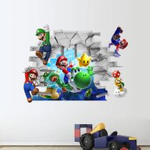 Adesivos de parede Wokex Super Mario 3D Room Decor 50x70cm