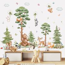 Adesivos de parede wondever Large Woodland Animal Tree Forest
