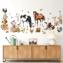 Adesivos de Parede Wondiver - Animais de Fazenda (Vaca, Cavalo) - Estilo Farmhouse Adesivos de Parede Wondiver - Animais de Fazenda (Vaca, Cavalo) - Estilo Farmhouse
