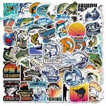 Adesivos de pesca ao ar livre 50 peças de grafite de vinil impermeável