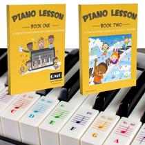 Adesivos de piano e livros didáticos de 1 e 2 cores QMG para crianças