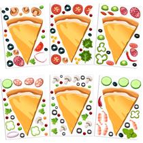 Adesivos de pizza Sepamoon Faça sua própria pizza para crianças