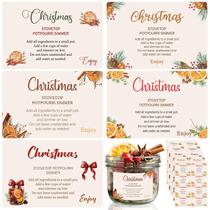 Adesivos de Presente de Natal Fullhawl - 80 Unidades - Stovetop Potpourri