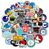 Adesivos De Programação Geek 50 Peças Python Java Php Docker Bitcoin Decalques De Vinil Para Laptop