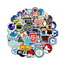 Adesivos De Programação Geek Para Laptop E Telefone, 10, 30, 50 Peças, Decalques De Vinil Python,