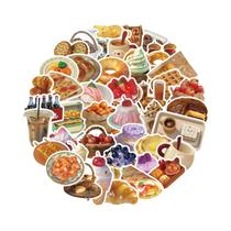 Adesivos De PVC À Prova d'Água Para Alimentos, 50 Peças Para Skateboard, Capacete, Laptop,