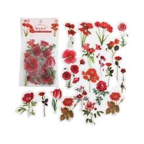 Adesivos De PVC De Folhas Verdes Naturais Para Scrapbooking, Diário, Planejador, Decoração De