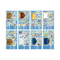 Adesivos De Quebra-Cabeça DIY De Cena Natalina Em Desenho Animado 8 16 24PCS Artesanato Festivo Para