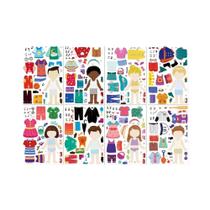 Adesivos De Quebra-Cabeça Para Crianças 8/16/24PCS, Adesivos De Cartoon Fofos, Impermeáveis,