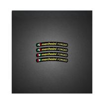 Adesivos De Roda De Motocicleta Multicoloridos 4 peças/Conjunto Marchesini Forged Vinyl Kit Adesivos