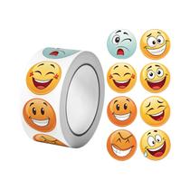 Adesivos De Rosto Engraçados E Fofos 500Pcs/Rolo 25cm 16 Designs DIY Para Decorar Presentes