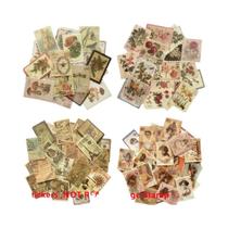 Adesivos De Selos Postais Vintage 60pcs, Papel Decorativo Clássico Estético Para Scrapbooking,