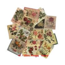 Adesivos De Selos Postais Vintage 60pcs, Papel Decorativo Estético Clássico Para Scrapbooking,