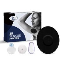 Adesivos de sensor CureTape para tratamento de feridas para sensores CGM pretos