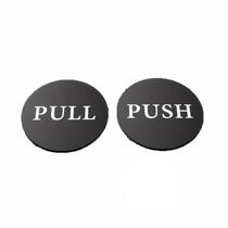 Adesivos de sinalização de porta, 2 unidades/lote, autoadesivos redondos Push/Pull Adesivos de sinalização de porta, 2 unidades/lote, autoadesivos redondos Push/Pull