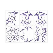 Adesivos De Tatuagem a Laser Cosplay De Anime Rumi K-pop Demon Hunters Com Sensação Tecnológica Para