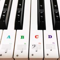 Adesivos de teclado de piano COYAHO para teclas 88/61/54/49/37
