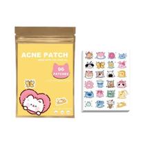 Adesivos De Tratamento Para Acne Em Formato De Gato De Desenho Animado, 96 Unidades, Adesivos