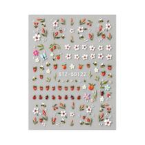 Adesivos de Unha 3D com Desenhos de Margarida, Abelha e Joaninha - Estilo Floral Adesivos de Unha 3D com Desenhos de Margarida, Abelha e Joaninha - Estilo Floral