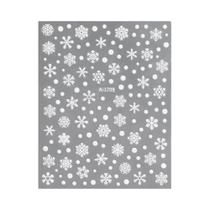 Adesivos De Unha 3D De Natal Com Flocos De Neve, Boneco De Neve, Alce E Sino Decalques