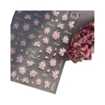 Adesivos De Unha 3D Lírio Aranha Vermelho, Acessórios De Arte Para Unhas DIY Japonesa, Autoadesivos