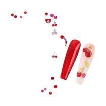 Adesivos De Unha 5D Brilhantes Em Forma De Cereja, Design De Fruta Autoadesivos, Suprimentos Para