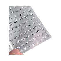 Adesivos De Unha 5D Com Laço Japonês, Decorações De Arte Para Unhas Com Fita Longa Autoadesiva,