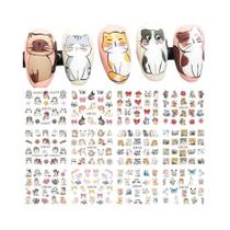 Adesivos De Unha De Gato Anime Kawaii 12pçs, Decalques De Unha De Desenho Animado Em Folha Com Adesivos De Unha De Gato Anime Kawaii 12pçs, Decalques De Unha De Desenho Animado Em Folha Com