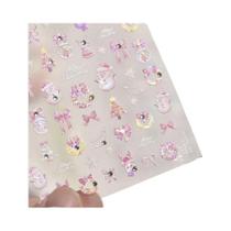 Adesivos De Unha De Natal Com Efeito Gelo Cintilante, Desenhos Fofos De Urso, Cachorro, Maçã, Floco Adesivos De Unha De Natal Com Efeito Gelo Cintilante, Desenhos Fofos De Urso, Cachorro, Maçã, Floco