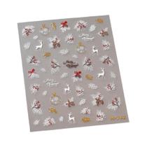 Adesivos De Unha De Natal Com Folha De Ouro E Alce, Bola De Neve, DIY 5D, Decalques Adesivos Com Adesivos De Unha De Natal Com Folha De Ouro E Alce, Bola De Neve, DIY 5D, Decalques Adesivos Com