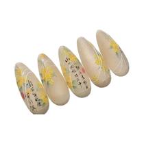 Adesivos De Unha De Vidro Glitter 5D De Alta Qualidade Com Design De Grelha De Janela De Vidro