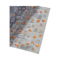 Adesivos De Unha Em Forma De Estrela Do Mar, Charmosos, 3D, Jelly, Peixe Do Oceano, Bolhas,