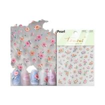 Adesivos De Unha Em Forma De Flor Tulipa 5D, Decorações De Unha Autoadesivas E Embossadas Para