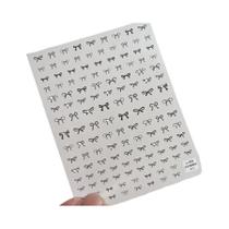 Adesivos De Unha Kawaii Mini 5D Com Diamantes E Laços Japoneses Para Arte De Unha DIY