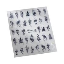 Adesivos De Unhas Brancos Em Forma De Margarida 5D Elegantes Kawaii Decorações Adesivas DIY