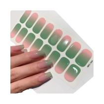 Adesivos De Unhas Em Gel Semi-curados De Cor Sólida 2025, Pontas De Unhas UV Completas, Decalques