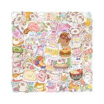 Adesivos De Urso De Desenho Animado Fofos Para Sobremesa, 60 Peças Removíveis Para Guitarra, Copo De Adesivos De Urso De Desenho Animado Fofos Para Sobremesa, 60 Peças Removíveis Para Guitarra, Copo De