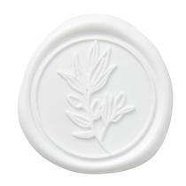 Adesivos de vedação de cera branca PONATIA, 50 unidades, autoadesivos de 3 cm