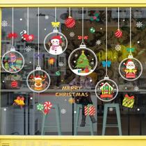Adesivos De Vidro Para O Natal - Papai Noel, Floco De Neve, Rena, Árvore, Boneco De Neve - Adesivos De Vidro Para O Natal - Papai Noel, Floco De Neve, Rena, Árvore, Boneco De Neve -