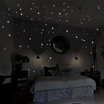 Adesivos De Vinil Com Estrelas Que Brilham No Escuro, Decoração Luminosa Para Quarto Infantil,