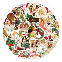 Adesivos de vinil de Natal, adesivos de grafite impermeáveis (100 unidades) Adesivos de vinil de Natal, adesivos de grafite impermeáveis (100 unidades)