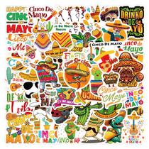 Adesivos de vinil impermeável Cinco De Mayo 60 unidades/lote