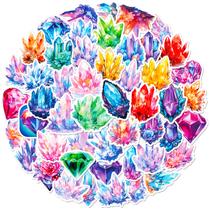Adesivos de vinil impermeável Crystal Column Anime 50 unidades Adesivos de vinil impermeável Crystal Column Anime 50 unidades
