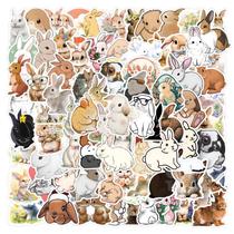 Adesivos de vinil impermeável Cute Rabbit 110 unidades/lote Adesivos de vinil impermeável Cute Rabbit 110 unidades/lote