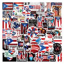 Adesivos de vinil impermeável de Porto Rico, anime, 120 unidades